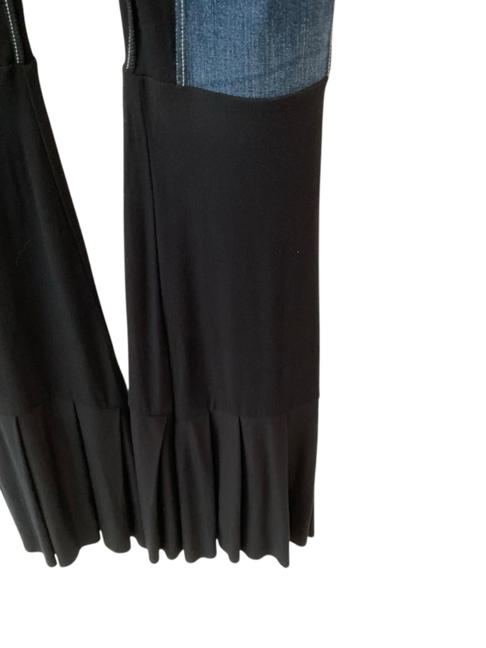 Boho Patchwork Flare Pants Peace Sign Bell Bottom Festival XXS NWT - Picture 8 of 12
